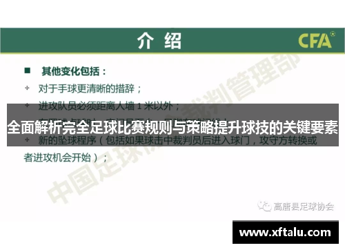 全面解析完全足球比赛规则与策略提升球技的关键要素
